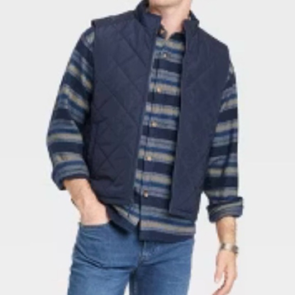Goodfellow & Co Water Resistant Vest - Navy